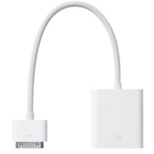  Apple VGA Adapter for New iPad/iPad 2/iPad/iPhone 4/4S/iPod touch 4G (MC552)